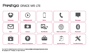 Handleiding Prestigio Grace M5 LTE Mobiele telefoon