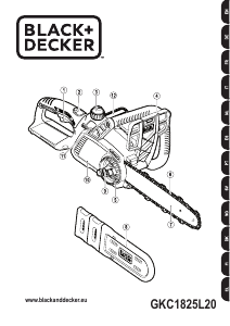 Manuale Black and Decker GKC1825L20 Motosega