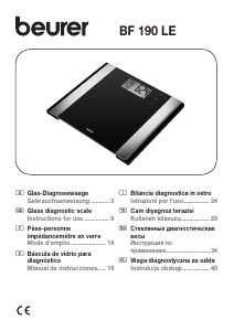 Mode d’emploi Beurer BF 190 LE Pèse-personne