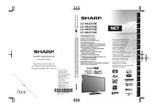 Manual Sharp AQUOS LC-40LE730E Televizor LCD