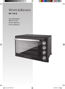 Manual White and Brown MF 700 B Oven