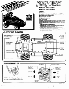 Handleiding Tyco 2847-27 FirePower Radiobestuurbare auto