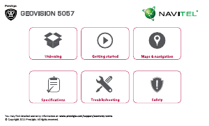 Handleiding Prestigio GeoVision 5057 (Navitel) Navigatiesysteem