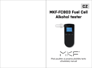 Návod MKF MKF-FC803 Alkohol tester