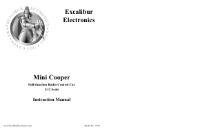 Handleiding Excalibur Electronics Mini Cooper Radiobestuurbare auto