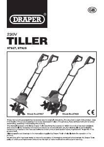 Handleiding Draper GT1500/450D Cultivator