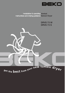 Bruksanvisning BEKO DRVS 73 Torktumlare