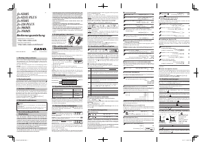Bedienungsanleitung Casio FX-350MS Rechner