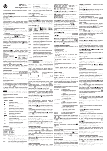 Manuál HP 300S+ Kalkulačka