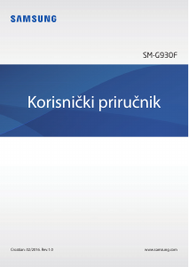 Priručnik Samsung SM-G930F Galaxy S7 Mobilni telefon