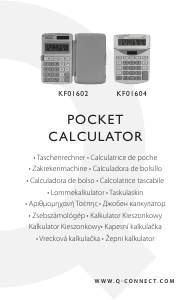 Handleiding Q-CONNECT KF01602 Rekenmachine