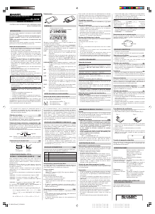 Manual de uso Sharp EL-501W Calculadora