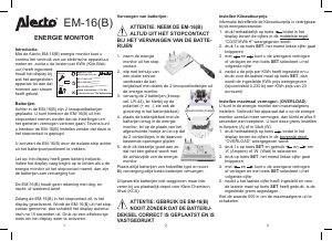 Handleiding Alecto EM-16 Energiemeter