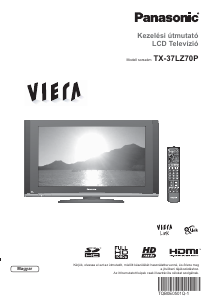 Használati útmutató Panasonic TX-37LZ70P Viera LCD-televízió