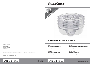 Manual SilverCrest SDA 350 A2 Food Dehydrator