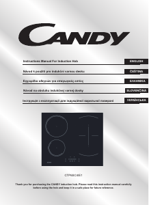 Manual Candy CTP6SC4/E1 Hob