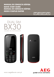 Handleiding AEG BX30 Mobiele telefoon
