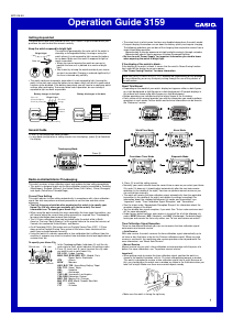 Handleiding Casio 3159 Uurwerk