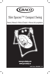 Mode d’emploi Graco Slim Spaces Compact Swing Balancelle bébé