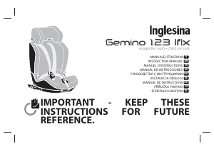 Manuál Inglesina Gemino 1.2.3. iFix Autosedadlo
