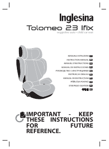 사용 설명서 Inglesina Tolomeo 2.3 iFix 카 시트