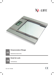 Bedienungsanleitung X4-Life 701083 Waage
