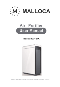 Manual Malloca MAP-07A Air Purifier