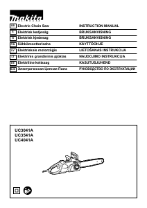Руководство Makita UC3041A Цепная пила