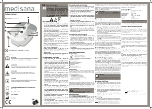 Rokasgrāmata Medisana FS 883 Kāju vanna