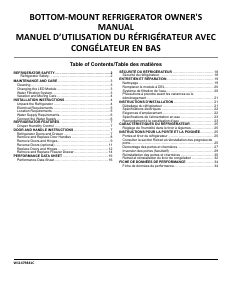 Mode d’emploi Whirlpool WRB322DMBB Réfrigérateur combiné
