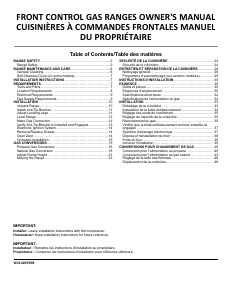 Mode d’emploi Whirlpool WEG515S0FV Cuisinière