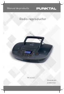 Manual de uso Punktal PK-6000 Radio