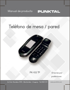 Manual de uso Punktal PK-102 TP Teléfono