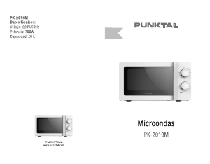 Manual de uso Punktal PK-2019M Microondas