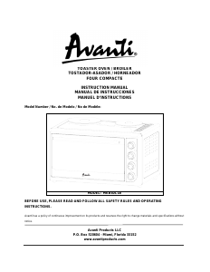 Manual Avanti MKB40C1B Oven