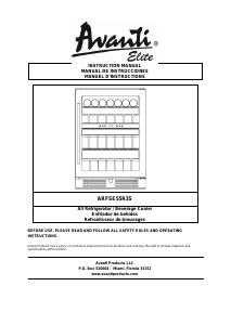 Mode d’emploi Avanti ARFSE55R3S Réfrigérateur