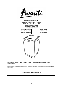 Handleiding Avanti STW30D0W Wasmachine