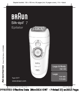 Handleiding Braun 7175 WD Silk-epil 7 Epilator