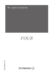 Mode d’emploi De Dietrich DOP8575G Four