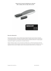 Manual Sencor SPE 4111RS Aparat pentru îndepărtarea calusului