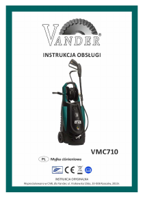 Instrukcja Vander VMC710 Myjka ciśnieniowa