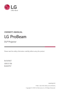 Handleiding LG GRU510N ProBeam Beamer