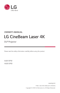 Handleiding LG HU810PW CineBeam Beamer