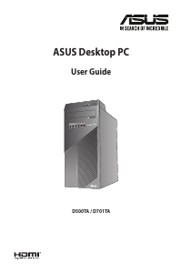 Handleiding Asus D701TA ExpertCenter D7 Tower Desktop