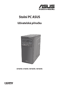 Manuál Asus W700TA ExpertCenter D7 Tower Stolní počítač