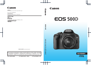Návod Canon EOS 500D Digitálna kamera