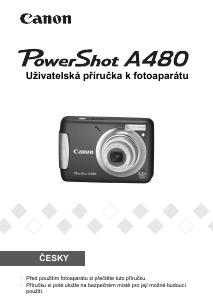 Manuál Canon PowerShot A480 Digitální fotoaparát