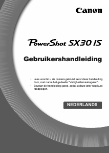 Handleiding Canon PowerShot SX30 IS Digitale camera