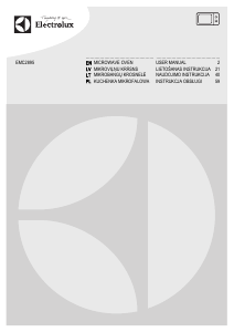 Vadovas Electrolux EMC28950S Mikrobangų krosnelė