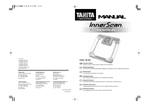Handleiding Tanita BC-542 InnerScan Weegschaal